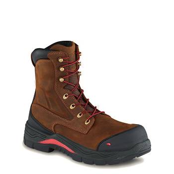 Red Wing Férfi King Toe ADC 8-inch Waterproof Safety Toe Munkavédelmi Bakancs Barna